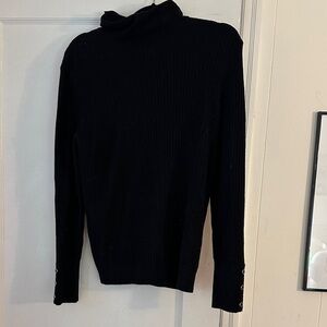 Talbots Black Turtleneck Sweater